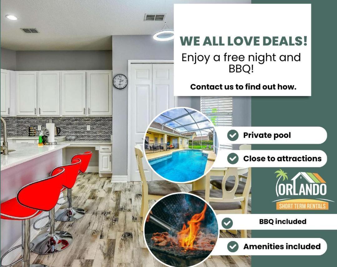 Private Pool, Game Room, Near Disney And Universal!! Orlando Exterior foto